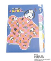 ◆SNOOPY ダイカットクリアファイル5P