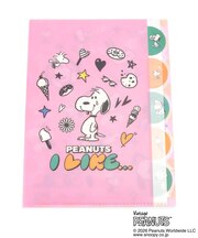 ◆SNOOPY ダイカットクリアファイル5P