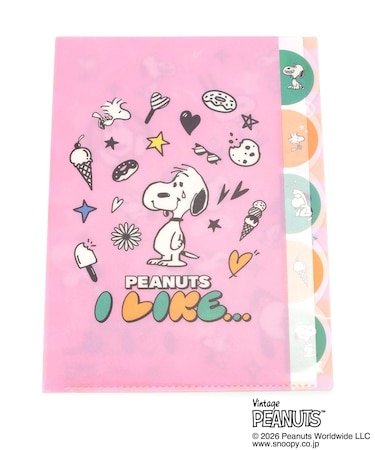 ◆SNOOPY ダイカットクリアファイル5P