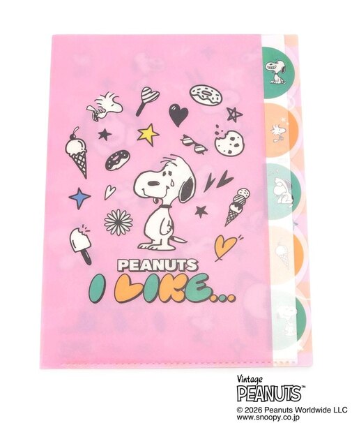 ◆SNOOPY ダイカットクリアファイル5P