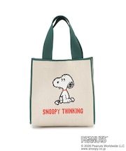 SNOOPY ジャカードキュービックバッグ