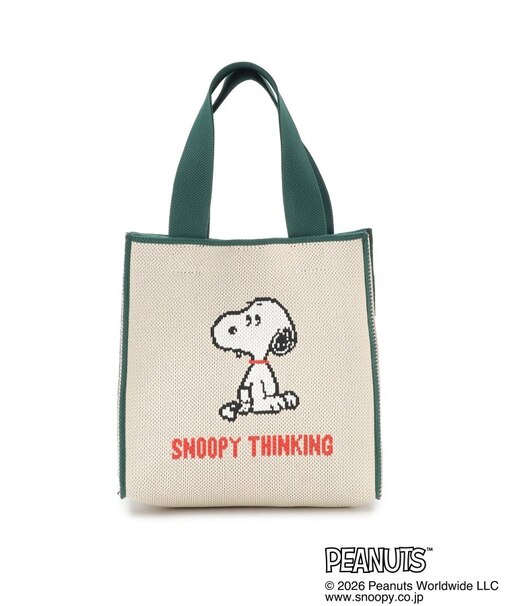 SNOOPY ジャカードキュービックバッグ