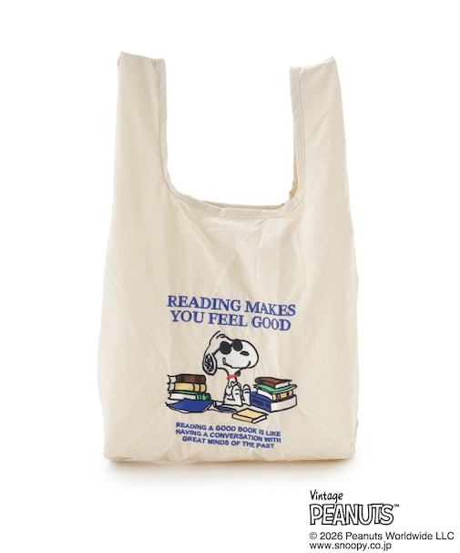 SNOOPY ストラップ付きショッパーバッグ