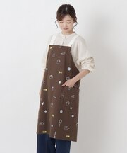 キッチン刺繍 エプロン H型