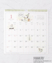 SNOOPY 水彩スケジュールカレンダー 壁掛