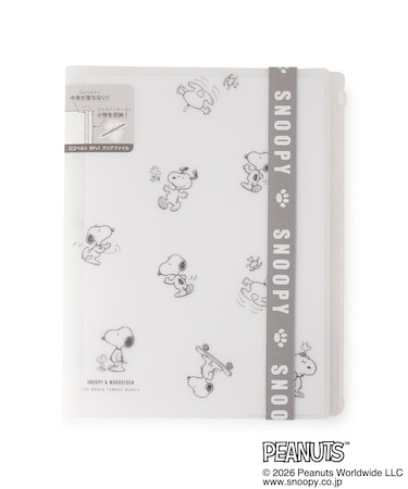 ◆SNOOPY ロゴベルト付きクリアファイル 6P
