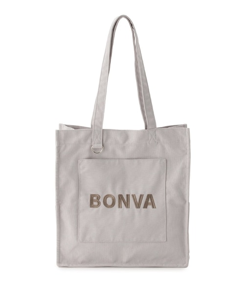 【A4可】SE ポケットスクエアロゴトート BONVA