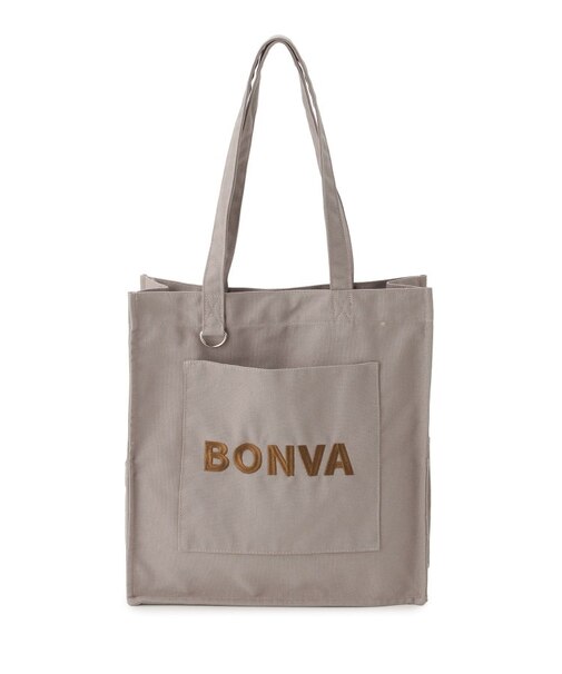 【A4可】SE ポケットスクエアロゴトート BONVA