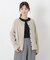 コットン バスククルーネックカーディガン