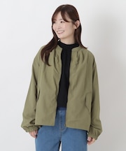 ナイロン ジップアップ ブルゾン