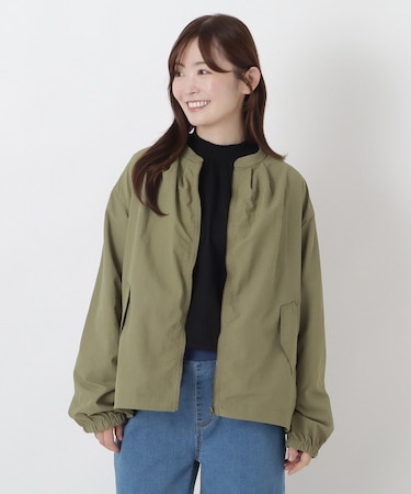 ナイロン ジップアップ ブルゾン