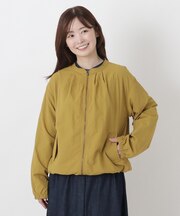 ナイロン ジップアップ ブルゾン