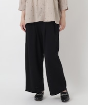 裏毛カットソー ウエストタックパンツ