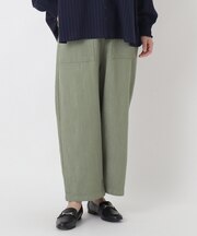 スラブ入り デニム9分丈 バルーンパンツ