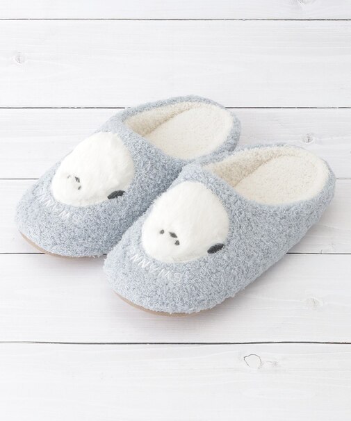 【あったか】スワンネル ルームシューズ