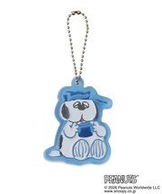 SNOOPY リフレクターラバーキーホルダー