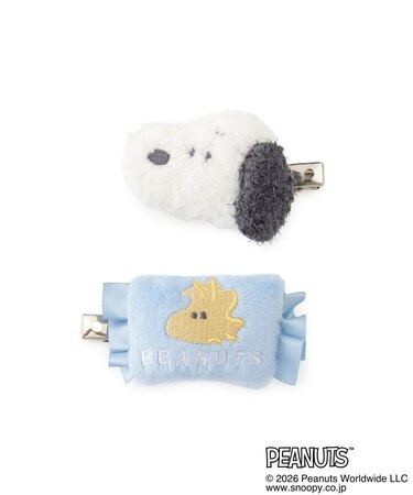 SNOOPY マスコット前髪クリップ マクラ