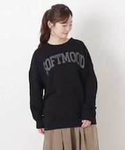 コットンミニ裏毛ロゴプルオーバー