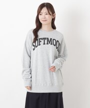 コットンミニ裏毛ロゴプルオーバー