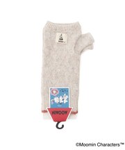 【あったか】MOOMIN グローブ指無しネップネームダイヤ柄