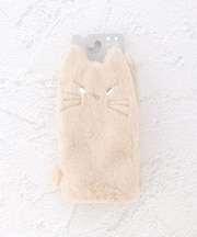 【あったか】ネコファー グローブ 指なし