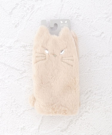 【あったか】ネコファー グローブ 指なし