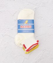 HARIBO ゴールドベアバック クォーターソックス 3P