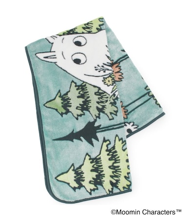 【あったか】MOOMIN ひざ掛け ボタニカル