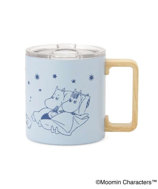 MOOMIN ステンレスマグ 木調ハンドル 350ml