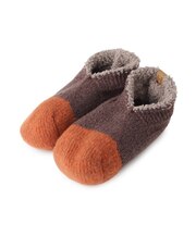 【WEB限定/あったか】リバーシブル ルームソックス 裏モールラメ