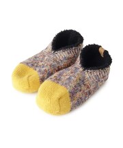 【WEB限定/あったか】リバーシブル ルームソックス 裏モールかすり