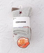 CONVERSE 星柄フット部分パイル クルーソックス 3P