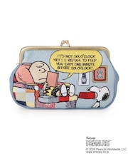 SNOOPY 畳刺繍ペンポーチ がま口