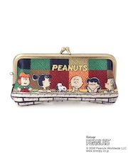 SNOOPY 畳刺繍ペンポーチスリムがま口
