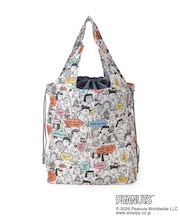 SNOOPY 底板付きエコバッグ ワイド
