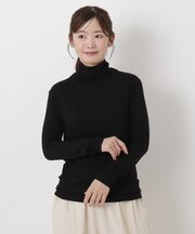 【リンネル12月号掲載】ウール混タートルネックプルオーバー