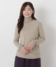 【リンネル12月号掲載】ウール混タートルネックプルオーバー