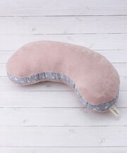 ルボア 花柄切り替え豆型クッション