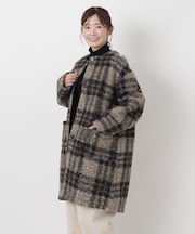 【リンネル12月号掲載】ブークレーノーカラーコート