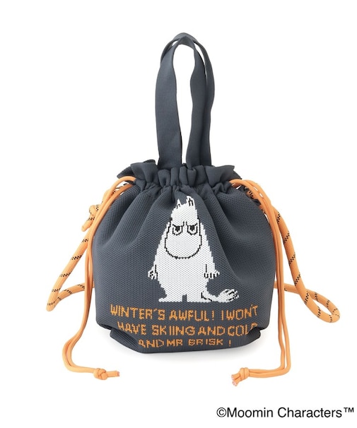 MOOMIN ニット巾着バッグ
