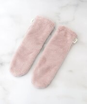 【あったか】ルボア 花柄パイピングおやすみソックス