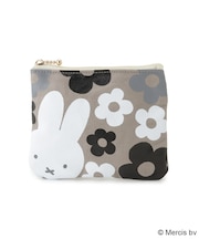 Dick Bruna miffy ミニフラットポーチ フラワー