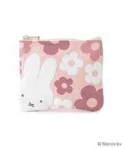 Dick Bruna miffy ミニフラットポーチ フラワー