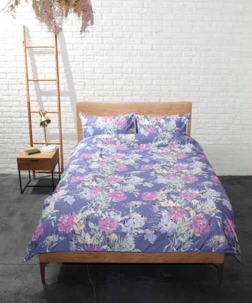 【ダブル】コスモス柄 デュベカバー