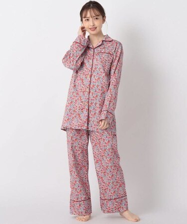 ラヴストン柄　パジャマ　レッド