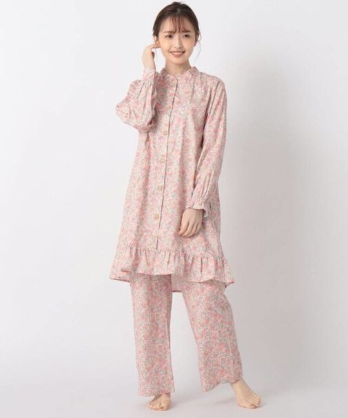 ラヴストン柄　フリルパジャマ