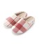 コルトンチェック柄　ルームシューズ