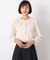 【セレモニー対応/洗える】ラッフルタイブラウス