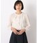 【セレモニー対応/洗える】ラッフルタイブラウス