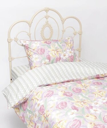 【70周年セレブレーティングプリント】【ダブル】チューリップス柄　布団カバー